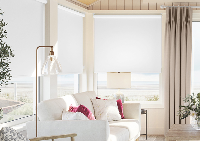 Opus (Blackout), White Lace - Twist&Fit Roller Blind - Image 3